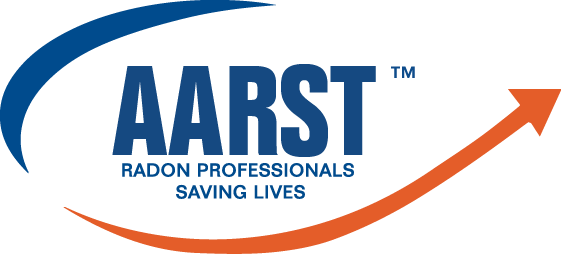 A black and blue logo for the aarst.